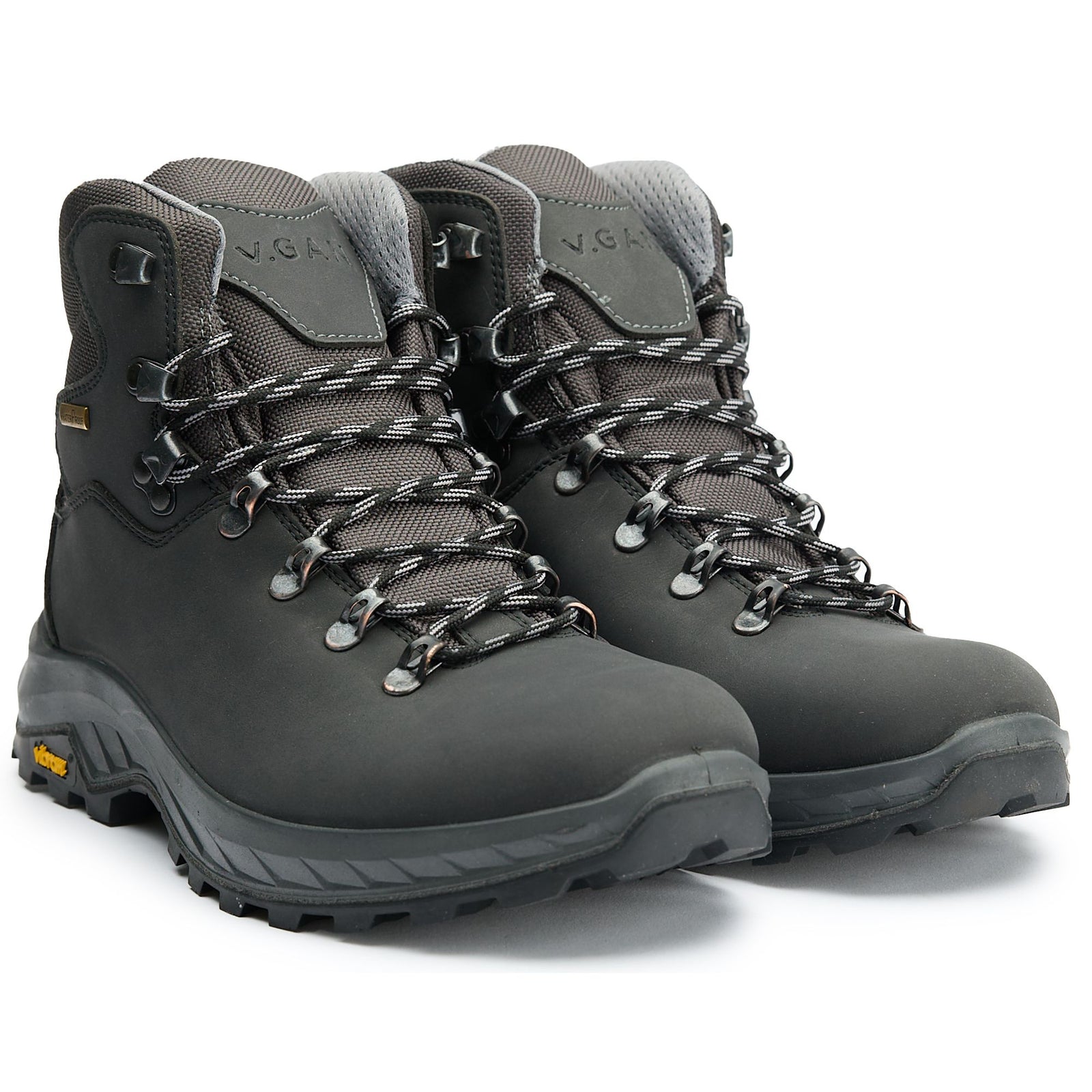 Mens Vegan Arti Hiker Boots in Black | V.GAN