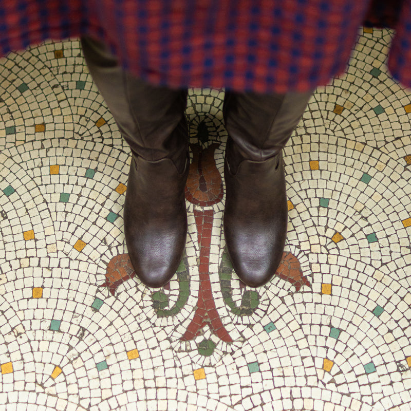 Avocado Knee High Boots