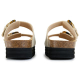 Plum Tortoiseshell Comfort Footbed Sandals