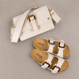 Plum Tortoiseshell Comfort Footbed Sandals