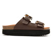 Plum Footbed Tortoiseshell Sandals