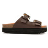 Plum Footbed Tortoiseshell Sandals