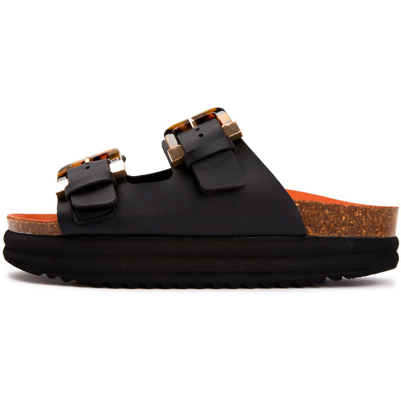Plum Footbed Tortoiseshell Sandals