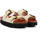 Plum Footbed Tortoiseshell Sandals