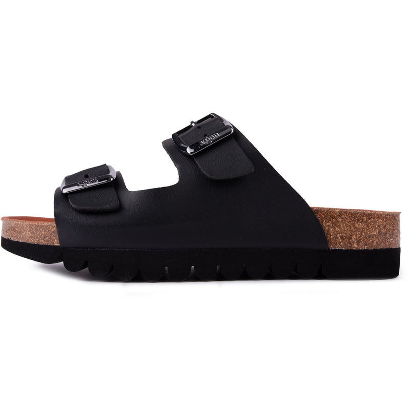 Raspberry 2 Strap Footbed Sandals