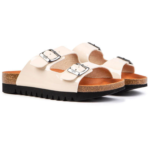 Raspberry 2 Strap Footbed Sandals