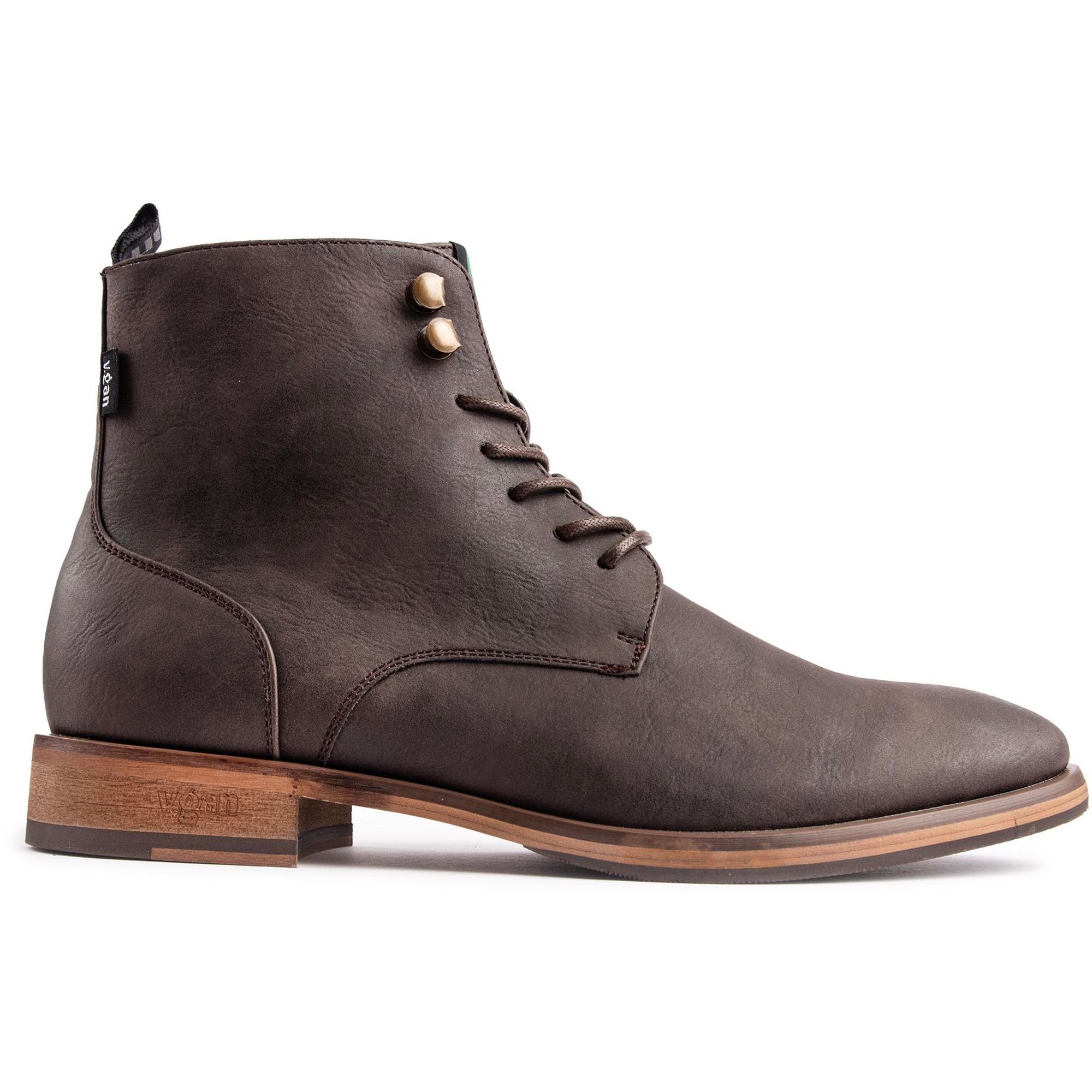 Mens Vegan Rye Ankle Boots In Brown V GAN Mens Vegan Rye Ankle Boots In Brown V GAN