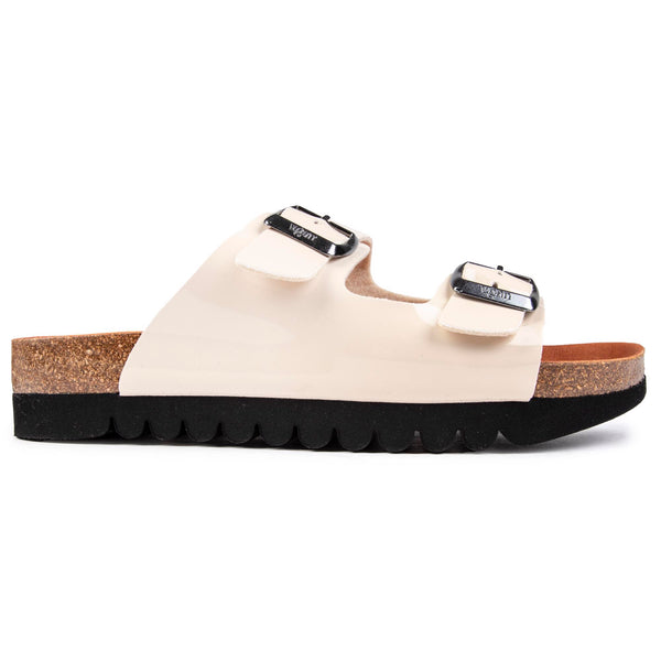 Raspberry 2 Strap Footbed Sandals